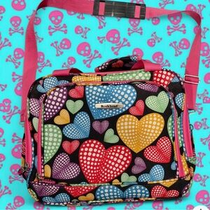 Multicolor Heart Print Women's Bag